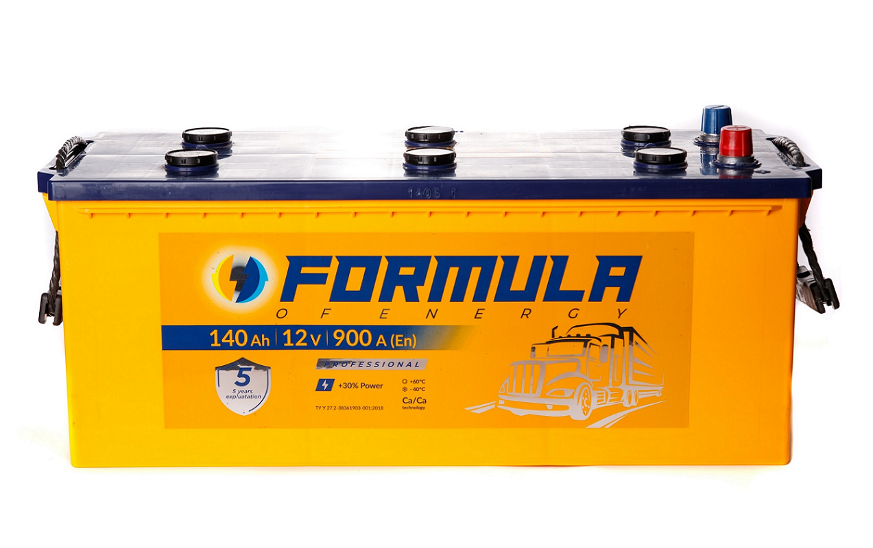 Акумулятор вантажний Formula of energy professional 6СТ-140(3), 12B, 140Ah, 900A, плюс ліворуч (L+) кальцієвий (Ca/Ca), 513X189X217 мм (FPROF140T3)